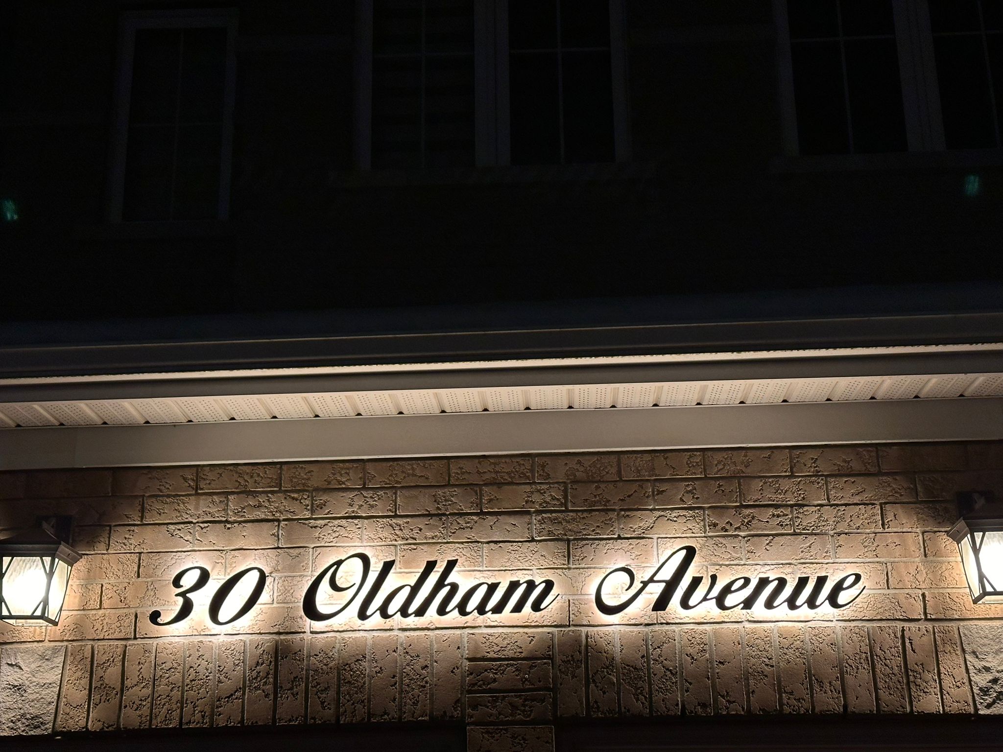 LED and non-LED address sign